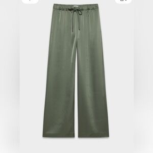 The lodge pant- satin in color sagesse